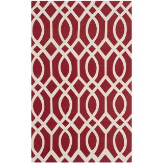 Safavieh Hand loomed Cedar Brook Coral/ Ivory Cotton Rug (23 X 39)