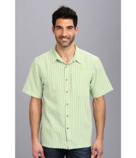 The North Face S/S Paramount Plaid Woven Mens Short Sleeve Button Up (Green)