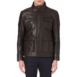 HUGO BOSS   Ganvin leather field jacket