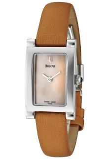 Bulova 63L59  Watches,Womens Swiss Made MOP Dial Gold Tone Satin, Casual Bulova Quartz Watches