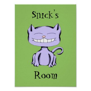 Custom Color and Text Snickerdoodle Cat Poster
