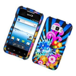 Eagle Cell PILGLS696G2D170 Stylish Hard Snap On Protective Case for LG Optimus Elite/Optimus M+/Optimus Plus/Optimus Quest   Retail Packaging   Colorful Fireworks Cell Phones & Accessories