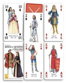 Kings and Queens of England Playing Cards Toys & Games