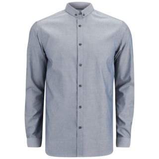 Jack & Jones Mens Gregory Long Sleeve Shirt   Majolica Blue      Mens Clothing
