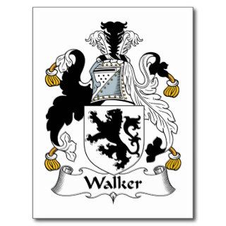 Walker Family Crest Postcards
