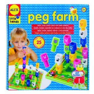 ALEX� Toys   Early Learning Peg Farm  Little Hands 1477 New Born, Baby, Child, Kid, Infant  Infant And Toddler Apparel Accessories  Baby