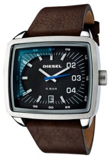 Diesel DZ1334  Watches,Mens Dark Grey Dial Brown Leather, Casual Diesel Quartz Watches