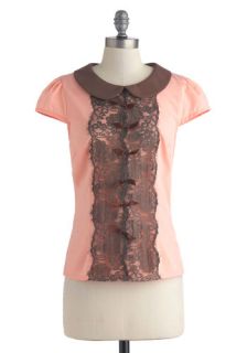 Chocolate Covered Strawberry Top  Mod Retro Vintage Short Sleeve Shirts