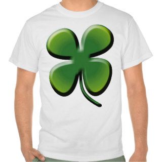 Lucky 3D Four Leaf Clover T shirt