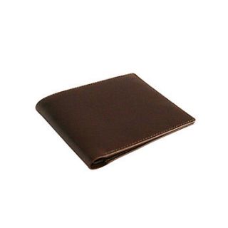 handmade men's leather billfold wallet by h&b london
