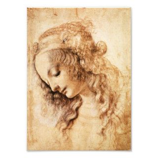 Da Vinci Woman’s Head Print Photograph