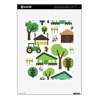 Cute retro farm animal cow pattern ipad iPad 3 skins