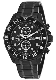 Invicta 15945  Watches,Specialty Chronograph Black Ion Plated Steel Bracelet Black Dial, Casual Invicta Quartz Watches