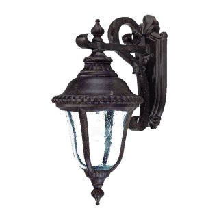 Windsor Collection Wall mount 1 light Outdoor Black Coral Light Fixture