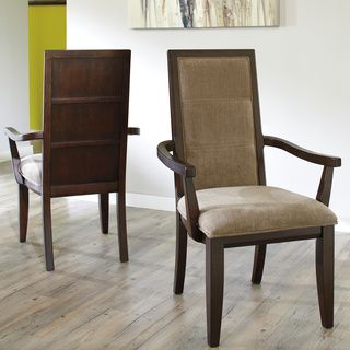Signature Designs By Ashley Marxmir Brown Upholstered Dining Arm Chair (set Of 2)