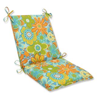 Pillow Perfect Outdoor Glynis Floral Squared Corners Chair Cushion