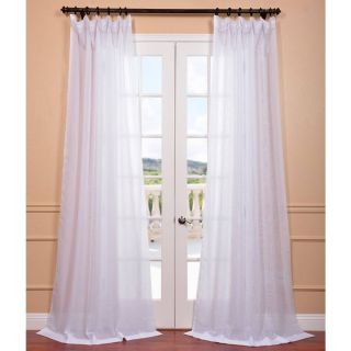 Eff Signature White Double Layer Sheer Curtain Panel White Size 50 x 108