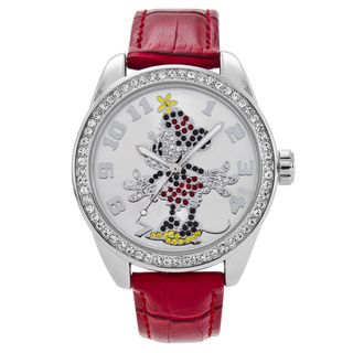 Ingersoll Disney Minnie Mouse Red Leather Watch Disney Women's Disney Watches