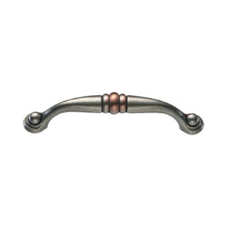 KraftMaid 3 3/4 in Center to Center Pewter Cabinet Pull