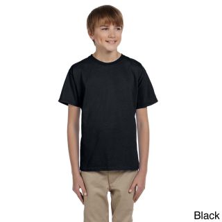 Fruit Of The Loom Fruit Of The Loom Youth Boys Heavy Cotton Hd T shirt Black Size L (14 16)