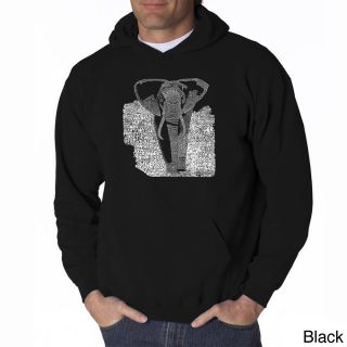 Los Angeles Pop Art Mens Endangered Species Elephant Sweatshirt