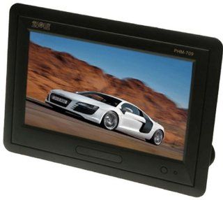 Absolute PHM 709 (Black) 7" TFT LCD Headrest Monitor w/ Remote (PHM709)  Vehicle Headrest Video 