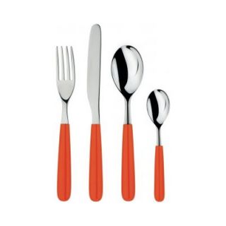 Alessi All Time 24 Piece Flatware Set AGV28S24 Color Red