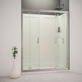 Dreamline Butterfly Bi fold Shower Door And 32x60 inch Shower Base