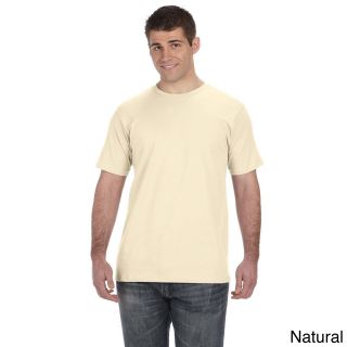 Anvil Mens Organic Cotton Short sleeve Crew neck T shirt Beige Size XXL