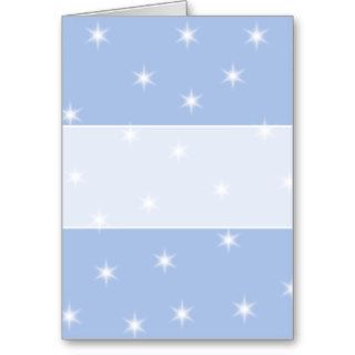 White and Blue Stars Design. Cards