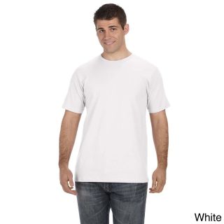 Anvil Mens Organic Cotton Short sleeve Crew neck T shirt White Size XXL