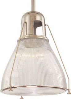 Hudson Valley Lighting 7315 PN Single Light Down Lighting Large Pendant with Round Glass Shade from the Haverhi, Polished Nickel   Ceiling Pendant Fixtures  