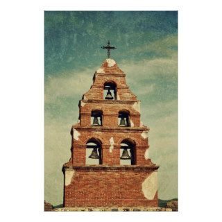Belltower Mission San Miguel Arcangel Poster