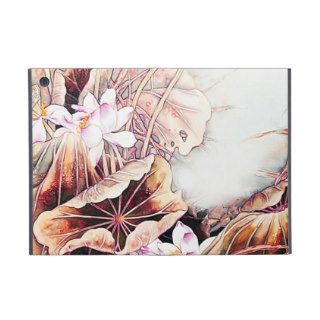 Fall Flower Colors on Batik Art Design iPad Mini Case