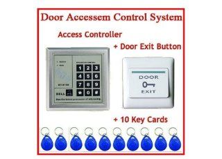 Access Control System with Door Exit Push Button Switch 10 Key Rfid Id Card Computers & Accessories
