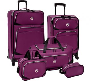 Beverly Hills Country Club San Vincente 5 Piece Spinner Luggage Set