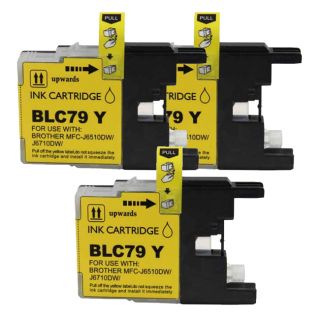 Brother Lc79 Remanufactured Compatible Yellow Ink Cartridge (pack Of 3)