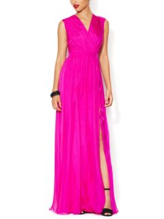 Chiffon Ruched Gown by Badgley Mischka Collection