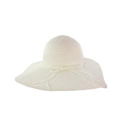 Faddism Women's White Flower Straw Sun Hat Women's Hats