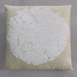 Dermond Peterson Hydrangea Pillow HYDXX35000 Color White / Natural