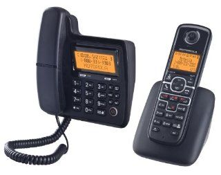 Motorola DECT 6.0 Enhanced Corded Base Phone with Cordless Handset and Digital Answering System L702C  Cordless Telephones  Electronics