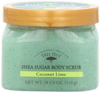 Tree Hut Shea Sugar Body Scrub, Coconut Lime, 18 Ounce Jars (Pack of 3) Health & Personal Care