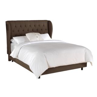 Skyline Furniture Southport Chocolate King Upholstered Bed