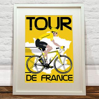 tour de france art print by lime lace