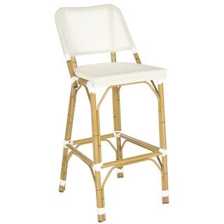 Deltana Beige Indoor Outdoor Barstool Beige