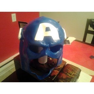 Disguise Men's Marvel Captain America Full Mask, Blue, One Size Clothing