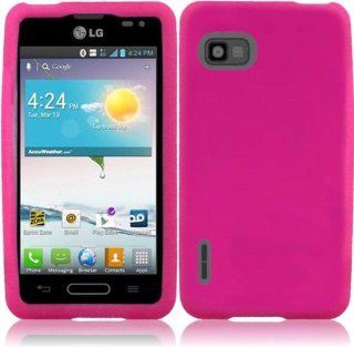 Loving Pink Soft Premium Silicone Case Cover Skin Protector for LG Optimus F3 MS659 (by Metro PCS / T Mobile) with Free Gift Reliable Accessory Pen Cell Phones & Accessories