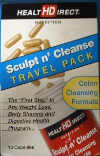 Health Direct   Sculpt n' Cleanse Travel Pack, 10 Capsules  Colognes  Beauty