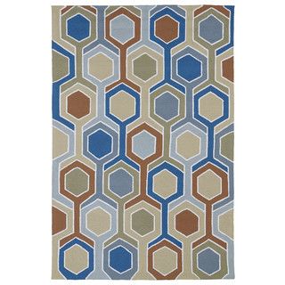 Indoor/ Outdoor Fiesta Multicolored Rug (3 X 5)