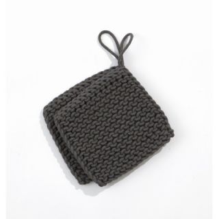 ferm LIVING Knitted Pot Holders in Charcoal 9025